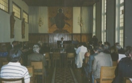 Aula der Abtei Maria Laach. IV. Symposium Kirchenmusik und Brasilianische Kultur 1999