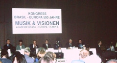 Kongress Musik und Visionen 1999. Brasil-Europa 500 Jahre. DW und ISMPS/ABE. Ltg.A.A.Bispo. Copyright ISMPS